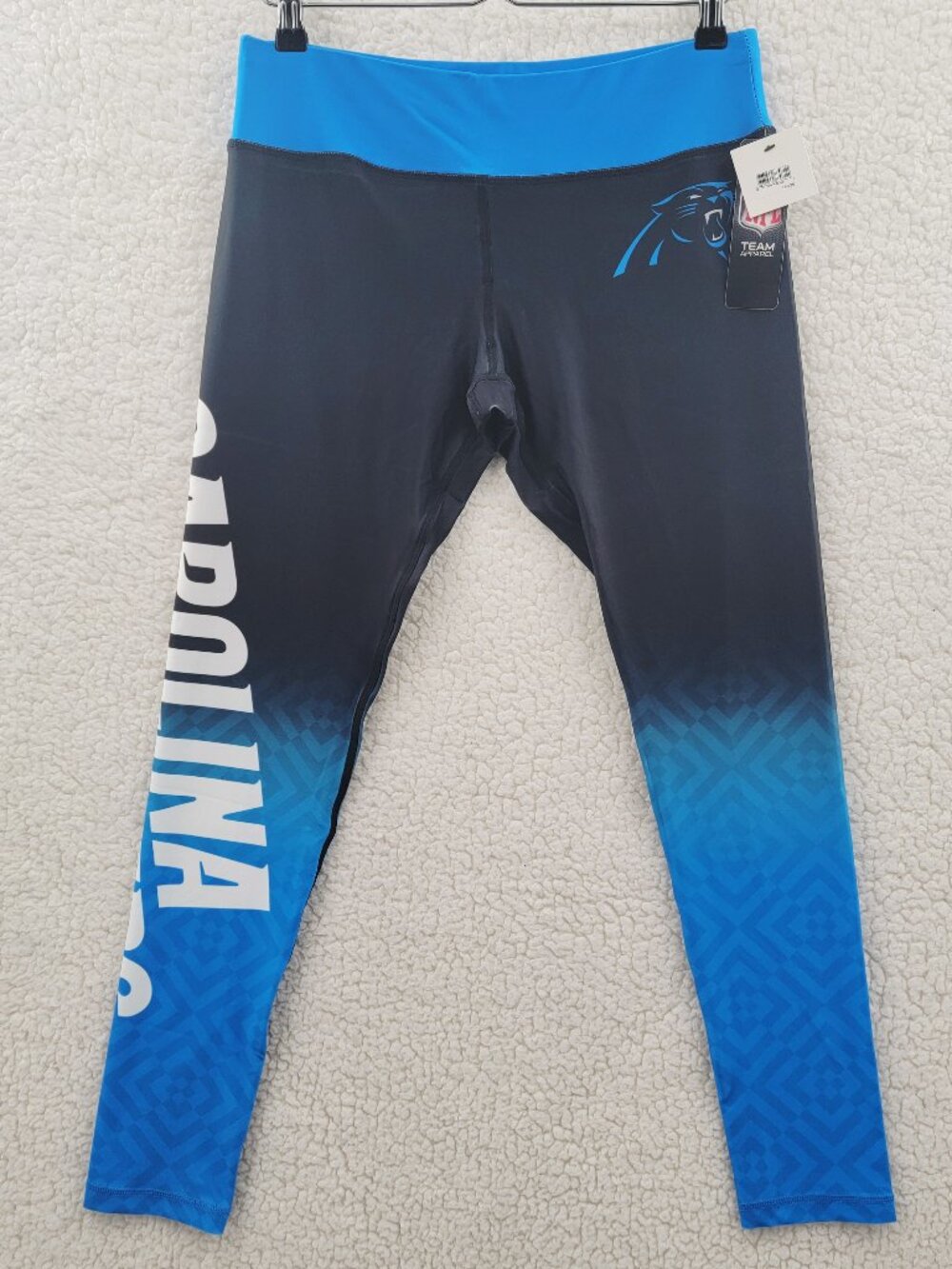 NFL Carolina Panthers Gradient Print Leggings Women's Large